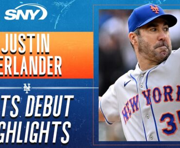 Justin Verlander strikes out 5 in his Mets debut | New York Mets Highlights | SNY