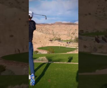 What club are you hitting?  148 yards playing downhill roughly 18 yards #golf #golfcourse #desert