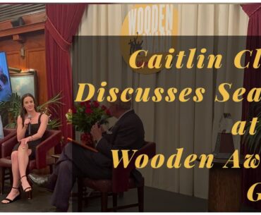 Caitlin Clark Iowa Basketball Star Discusses Season at the Wooden Award Gala with Coach Lisa Bluder