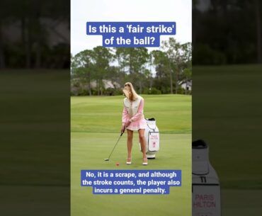 Fairly Striking the Golf Ball - Golf Rules Explained