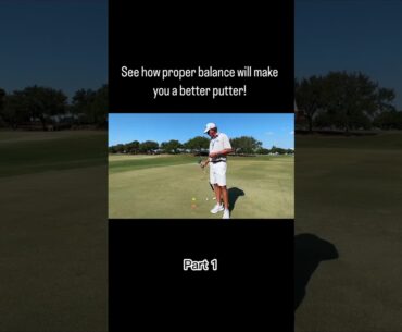 Proper set up and perfect balance will make you a better putter in no time!!