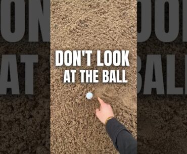 NEVER LOOK AT THE BALL! New BUNKER TECHNIQUE #golf #golfswing #golftips #golfcoach #golfshorts #tip