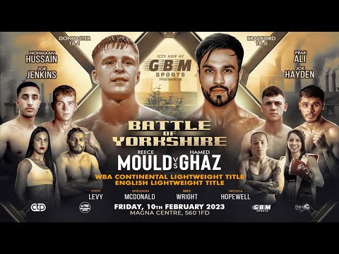 LIVE BOXING : Reece Mould vs Hamed Ghaz | WBA & English Lightweight Titles | GBM SPORTS LIVE BOXING : Reece Mould vs Hamed Ghaz | WBA & English Lightweight Titles | GBM SPORTS