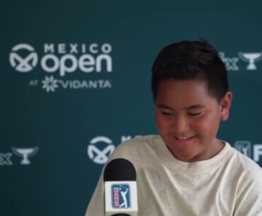 Finau Kid Sunday Flash Interview Day 4 2023 Mexico Open at Vidanta