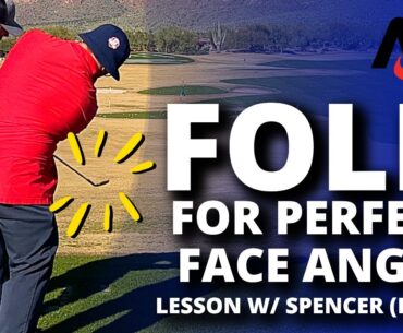 Golf Lesson w/ Spencer: FOLD For Perfect Golf Wrist Hinge And Face Angle (Part 2)