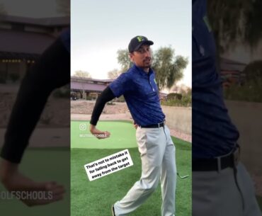 Rotate open and AWAY #golfswing #golf #golflesson #golfcoach