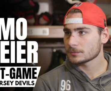 Timo Meier Reacts to Devils Scoring 8 Goals vs. Carolina & Luke Hughes Making NHL Playoff Debut