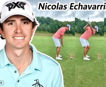 Nico Echavarria ニコ・エチャバリア コロンビアの男子ゴルフ スローモーションスイング!!!