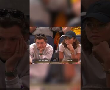 Zendaya & Tom Holland at Warriors-Lakers ⭐️ #shorts
