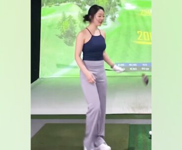 골반회전은 이렇게 해야합니다! KLPGA 프로 김도은 미녀골퍼의 골프스윙~!!!