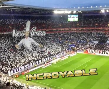 Magnifique Tifo Olympique Lyonnais vs Marseille