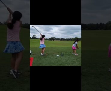 #Progress made this week with Bella and Bea! #filipinovloggers #familyvlog #golf #adventure #golfing