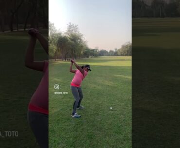 Swing 🔥 #golf #golfer #golfgirl #golfcourse #golfing #golflife #golfswing #bharat #golfclub #fauji