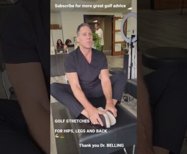 Golf Stretches for Hips, LEGS and Back #golf #fitness #lifestyle