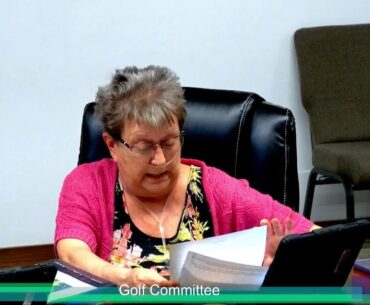 GOLF COMMITTEE MEETING YT