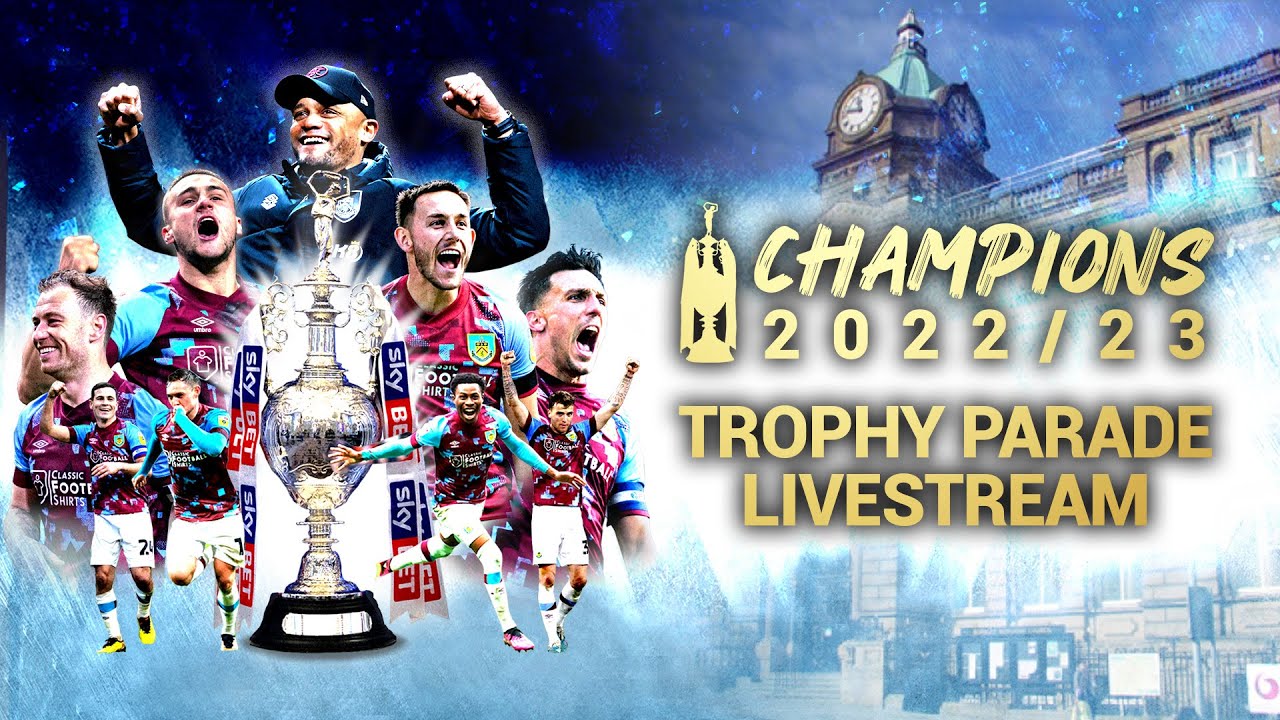 Trophy Parade – Balcony | LIVE | Burnley FC: Champions 2022/23 Trophy Parade - Balcony | LIVE | Burnley FC: Champions 2022/23