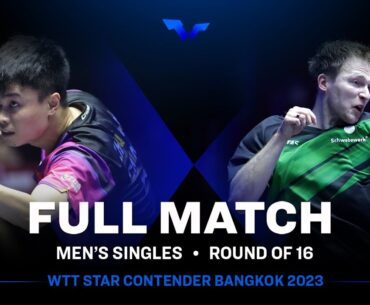 FULL MATCH | ZHOU Qihao vs Benedikt DUDA | MS R16 | #WTTBangkok 2023