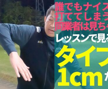 ゴルフレッスン スイングタイプと1cmだけでナイスショットが出る！？
