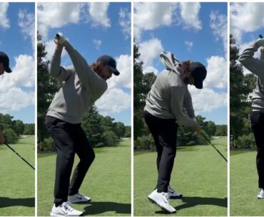 Tommy Fleetwood Driver Swing Slowmotion & Sequence At Quail Hollow