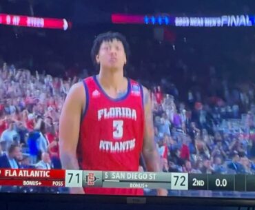 San Diego State Buzzer Beater vs Florida Atlantic in Final Four to move on to Championship Game