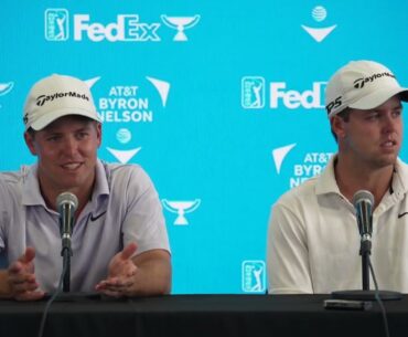 Parker and Pierceson Coody Tuesday Press Conference 2023 AT&T Byron Nelson © PGA Tour