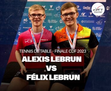 🏓 Lebrun vs Lebrun : le replay complet de la finale des championnats de France 2023 🏓