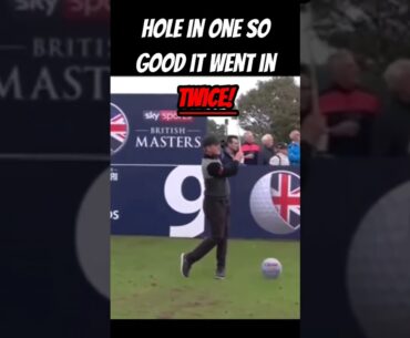 Hole in one so good it went in twice. #golf #holeinone