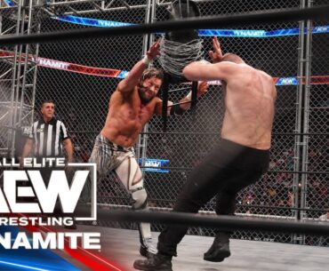 It was a shocking conclusion in the steel cage match between Omega & Moxley | AEW Dynamite 5/10/23