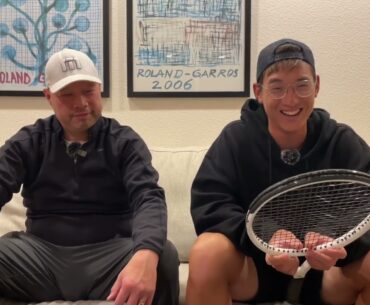 COACH ANDREW GU RACKET JOURNEY ENDS TODAY. WHICH TENNIS RACKET DID HE CHOICE AND WHY?