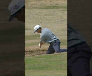 A Young Tiger Woods with a tricky shot 😬 #shorts