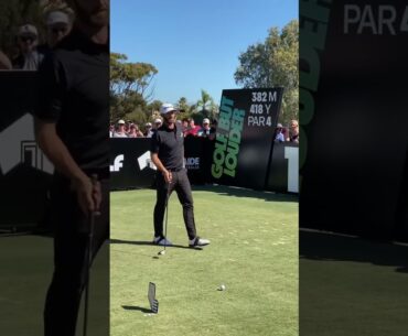 Dustin Johnson Tee Shot 11th Tee LIV Adelaide #golf #livgolf