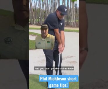 Phil Mickelson short game tips with Tom Gillis! #philmickelson #livgolf #tomgillisgolf
