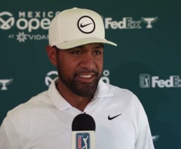 Tony Finau Friday Flash Interview Day 2 2023 Mexico Open at Vidanta