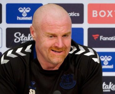 'Pep's made less subs than me! I'm in pretty good company!' | Sean Dyche | Everton v Man City