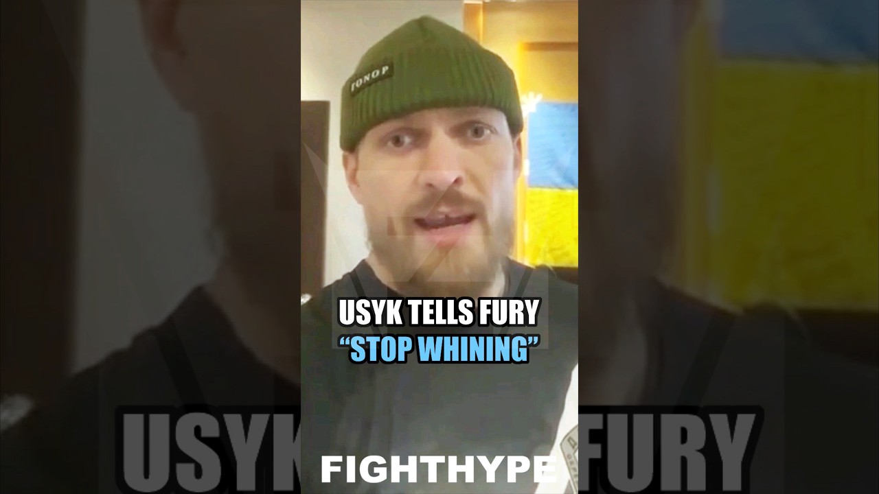 ANGRY USYK TELLS TYSON FURY “STOP WHINING”; DONE PLAYING “STUPID GAMES” & CHECKS REMATCH DEMAND ANGRY USYK TELLS TYSON FURY "STOP WHINING"; DONE PLAYING "STUPID GAMES" & CHECKS REMATCH DEMAND