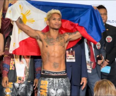 CASIMERO VS NGHITUMBWA OFFICIAL WEIGH IN VIDEO