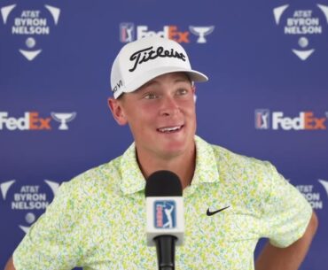 Vincent Norrman Saturday Flash Interview 2023 AT&T Byron Nelson