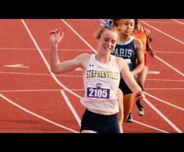Victoria Cameron EATS up the track en route to a Class 4A Texas State 100m title