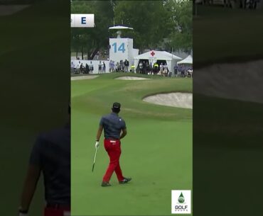 Hideki Matsuyama's Incredible Approach Shot at AT&T Byron Nelson #Shorts