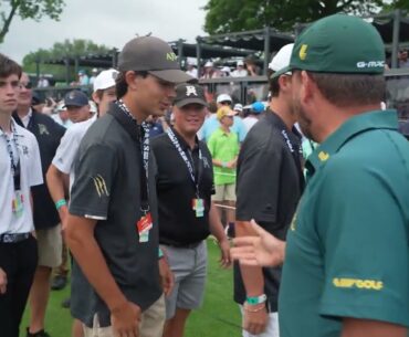 LIV Golf Tulsa welcomes High School Golf Team to the practice with Cleeks GC captain Graeme McDowell