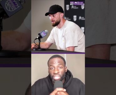 Domas had a brief response to Draymond’s comments about him not shaking hands after Game 7 | NBCSCA