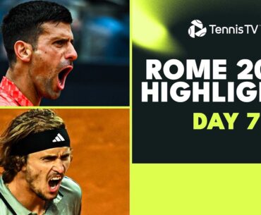 Djokovic Plays Norrie; Medvedev vs Zverev, Tsitsipas Plays Twice | Rome 2023  Day 7 Highlights