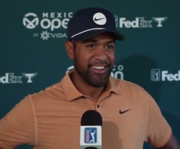 Tony Finau Thursday Flash Interview Day 1 2023 Mexico Open at Vidanta