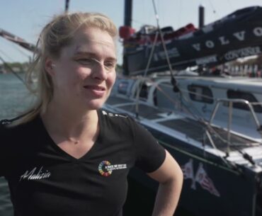 The Ocean Race 2023 leg 4: Rosalin Kuiper (NED) - Interview in ENGLISH plus B-roll