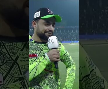 Rashid Khan Interview #HBLPSL8 #SabSitarayHumaray #LQvMS #Shorts #SportsCentral MI2A