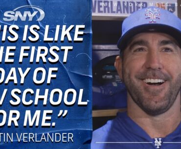 Justin Verlander discusses goals for Mets camp, reuniting with Max Scherzer | SNY