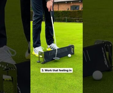This may just be the solution for your putting stroke problems #putting #golfdrills #golf #shorts