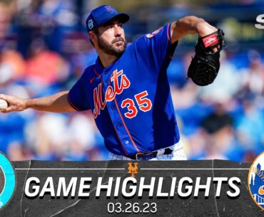 Mets vs Marlins Highlights: Justin Verlander walks four in final game of spring training | SNY