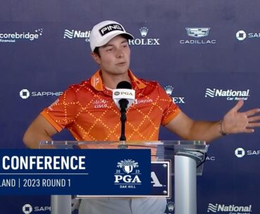 Viktor Hovland Round 1 Press Conference | 2023 PGA Championship