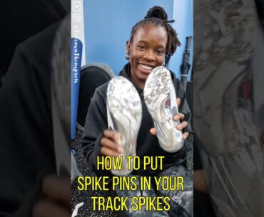 How to put spikes on track shoes